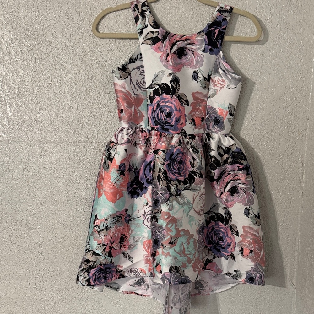 Zunie Pink and Purple Floral Dress